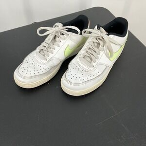 Nike Court Vision Low‎ White Neon Green Pink Women's Size 9.5 DC1868 100